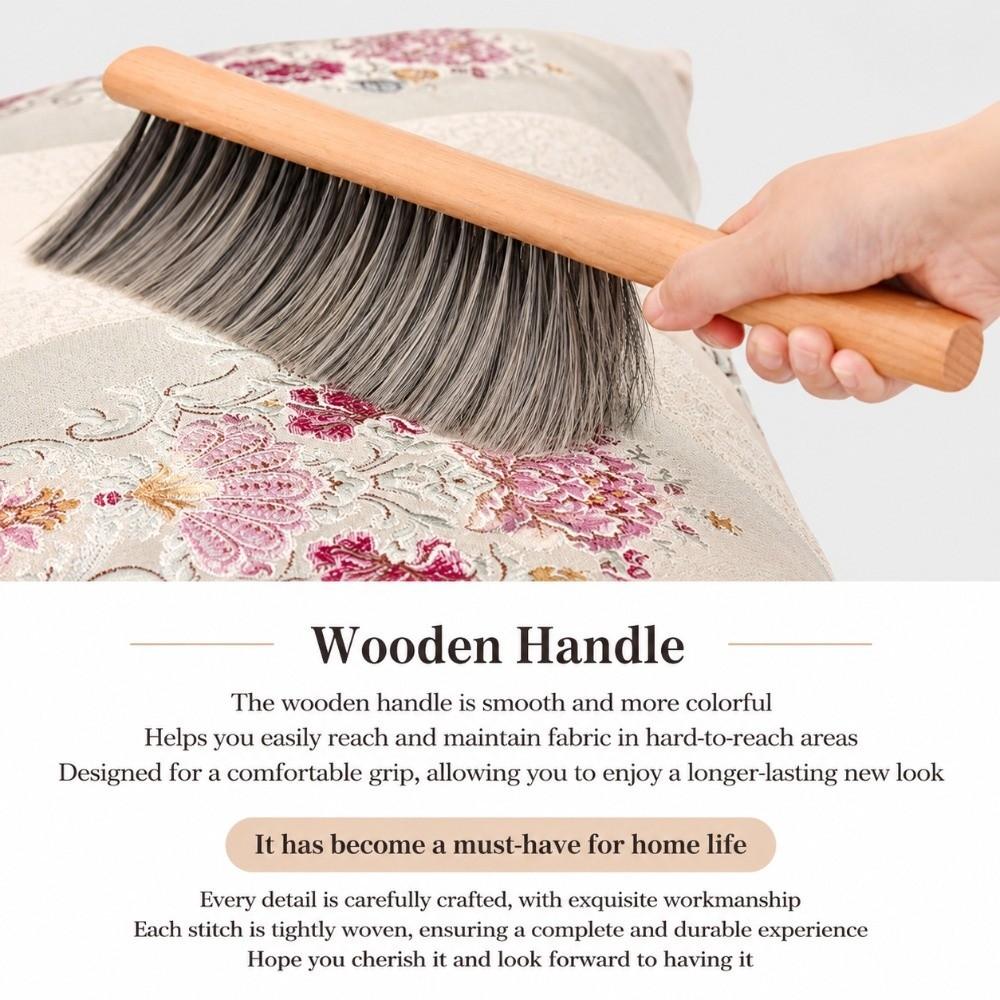 Wooden Bed Brush Long Handle Sweeping Brush Sturdy Build Cleaning Brush Bed Cleaning