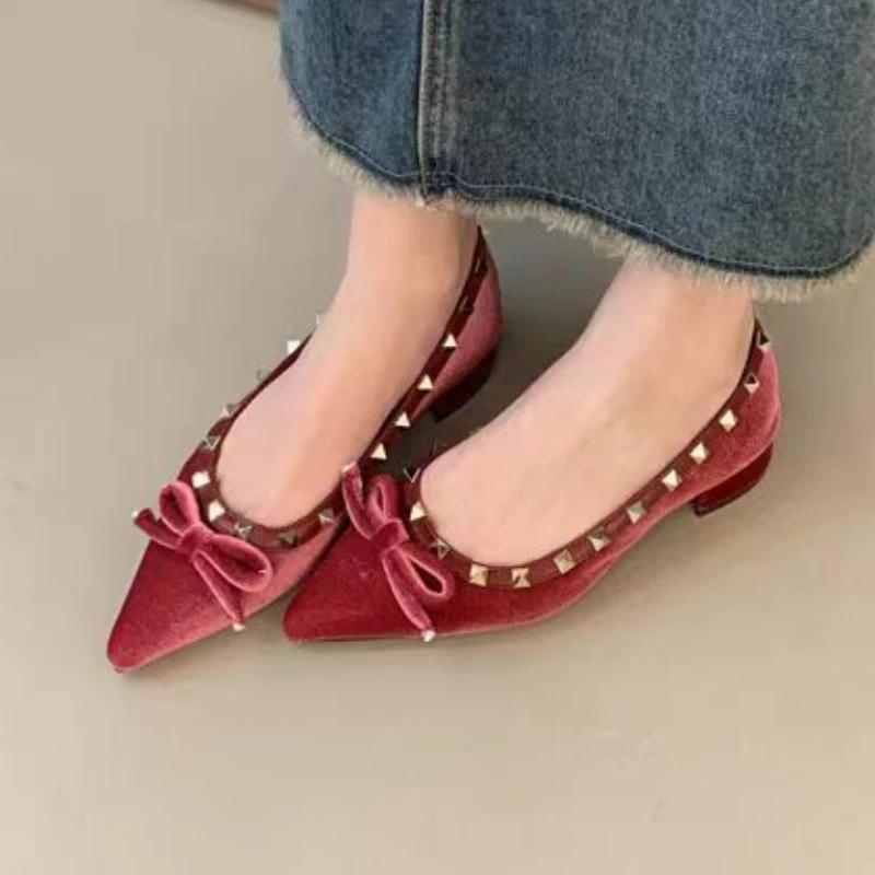 2024 Women Ballet Flats Shoes Spring Summer New Casual Walking Loafers Pointed Toe Women Designer Lightweight Slip On Sneakers