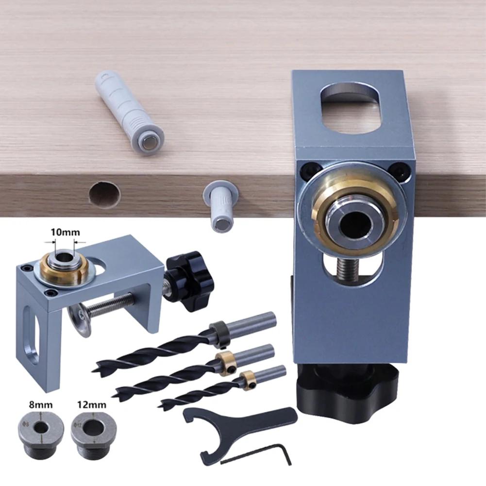 DIY Projects Cabinet Drill Guide Multipurpose Drill Guide Sturdy Material Wide Range Of Clamping Aluminum Alloy 6061 Brass Nut