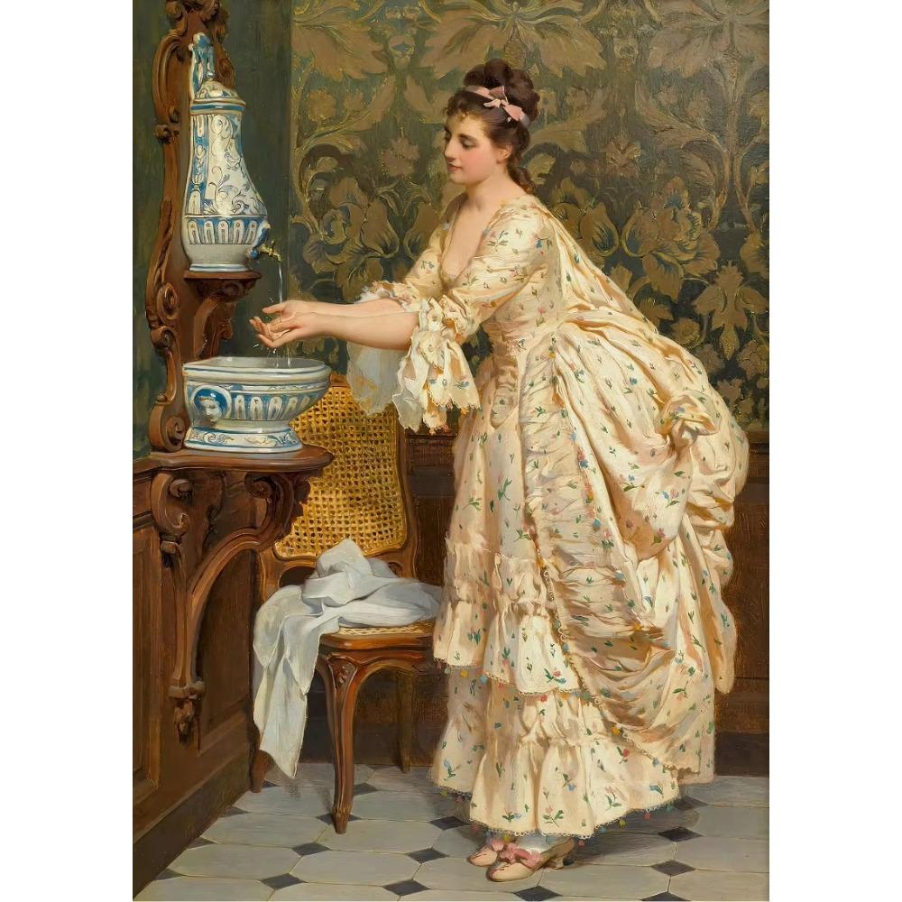 Canvas Renaissance Women Portrait Retro Art Victorian Classic Prints Wall Art Picture Living Room Home Decor Wall Decor