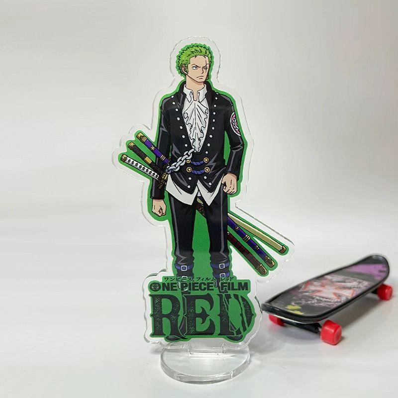 One Piece Acrylic stand plaques elegant and sophisticated creative cartoon gifts for office desk decoration Rock style attire