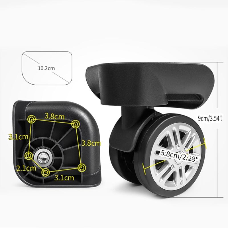 Durable Replacement Luggage Wheels Repair Your Suitcase with Smooth 360° Rotation Parts Accessories