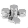 10 Pcs 25ml Aluminum Round Lip Balm Tin Container Bottle with Screw Thread Lid for