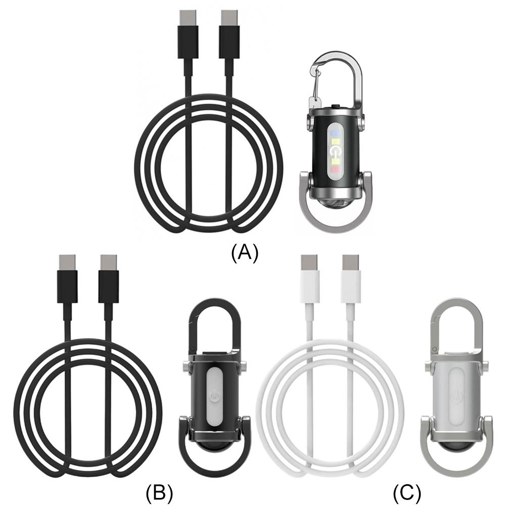 1200LM Super Bright Mini Keyring Torch LED Rechargeable Waterproof Mini LED Torch for Outdoor Camping