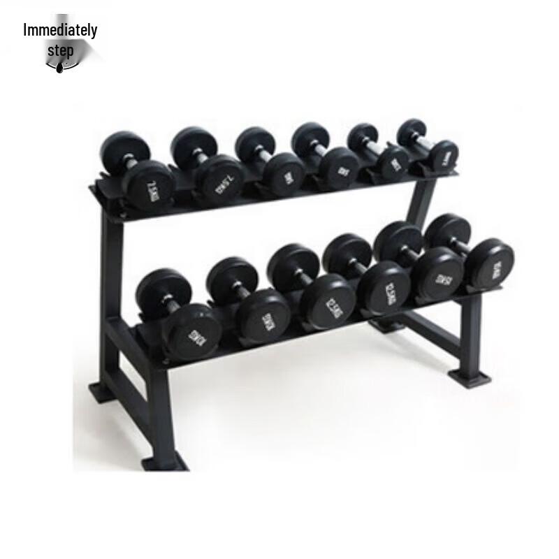 Commercial Double-Layer Dumbbell Rack