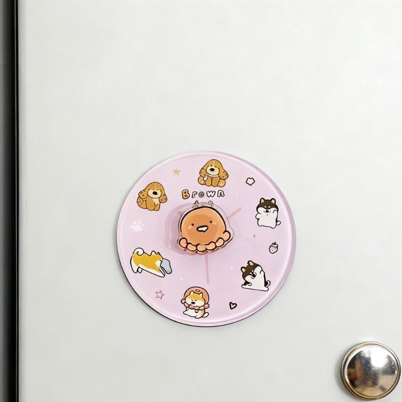 Fun Rotating Cartoon Creature Magnetic Decoration Acrylic For Refrigerator Memo Board Display