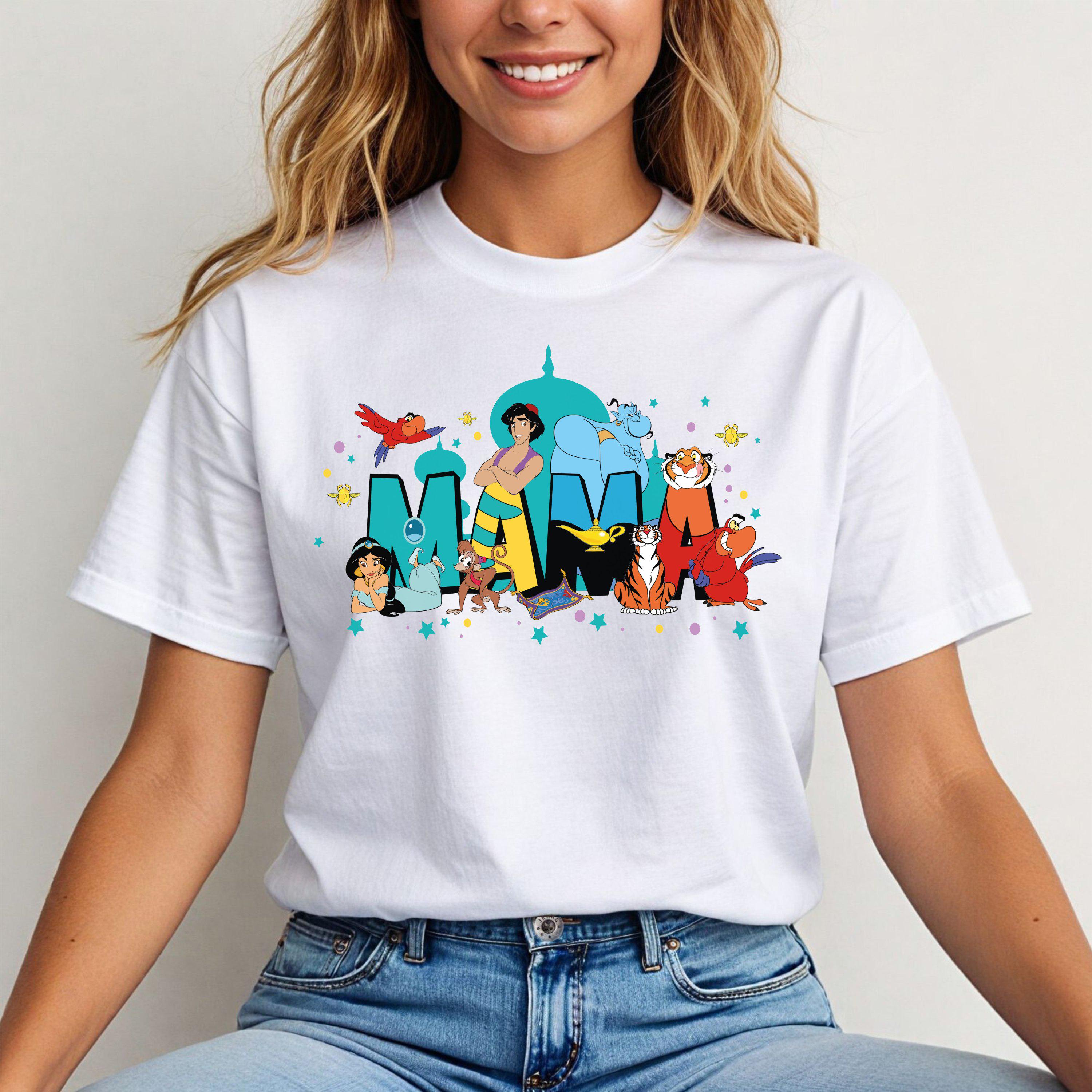 2026 Summer Aladdin Jasmine Graph T-shirt Unisex s Fashion Cotton Quality Casual Loose Short Sleeve Classic Unisex S