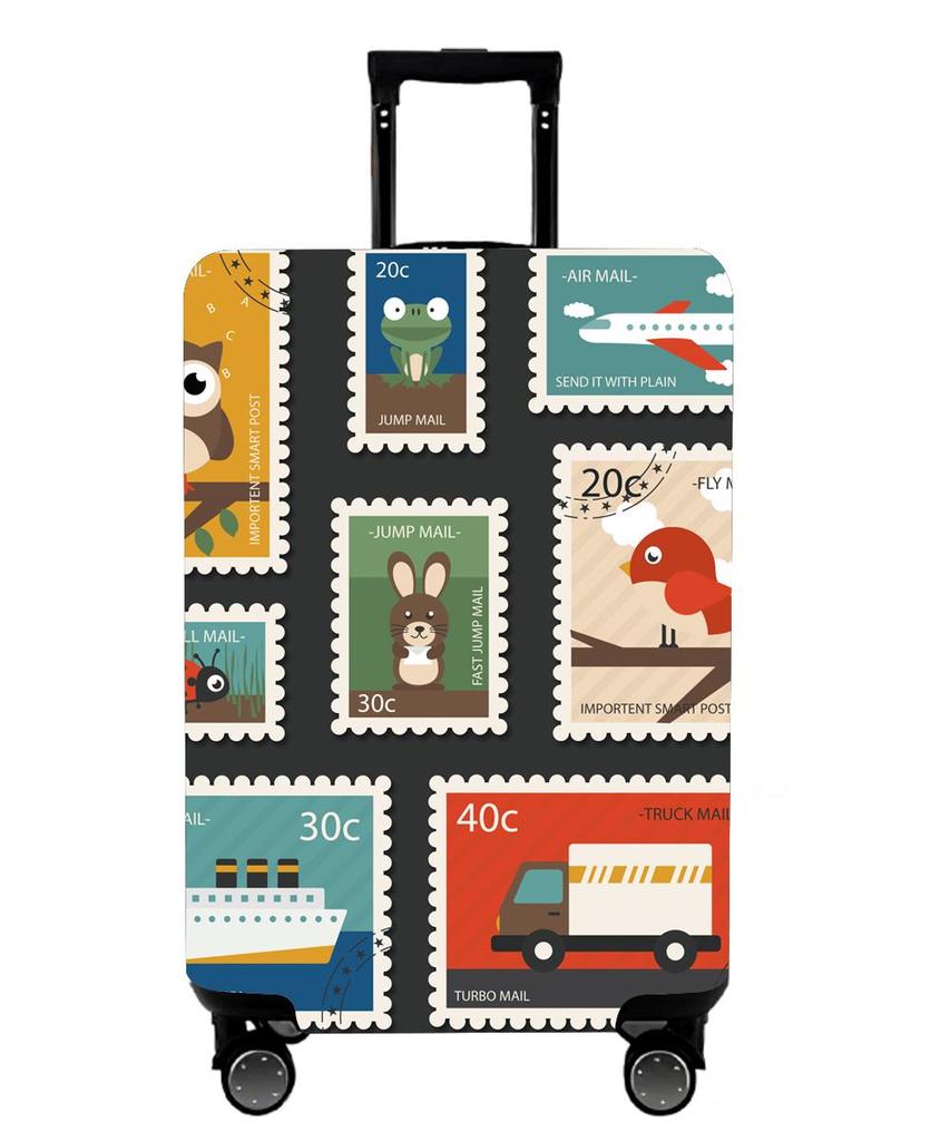 24-Inch Waterproof Elastic Suitcase Cover - Wear-Resistant Travel Protection