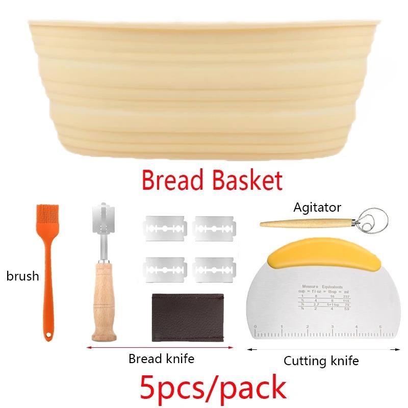 Noodle Pastry Silicone Bread Basket Collapsible Fermentation Bowl Bread Baking Supplies Dough Proofing Bowl Container for Bakers