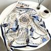 70cm×70cm Retro Paisley Imitation Silk Square Scarf - Versatile Decorative Neck Scarf Shawl
