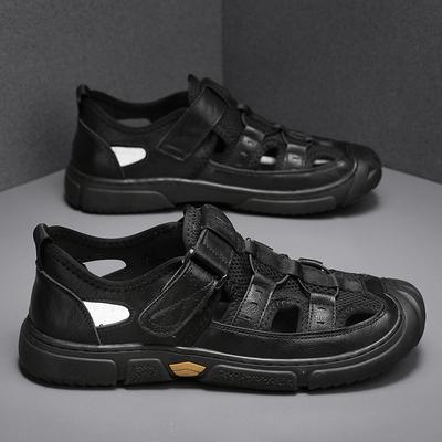Sandals Men's 2025 Summer New Outer Wear Hollow Casual Bag Head Men's Wading Shoes Sports Beach Shoes Cool Slippers