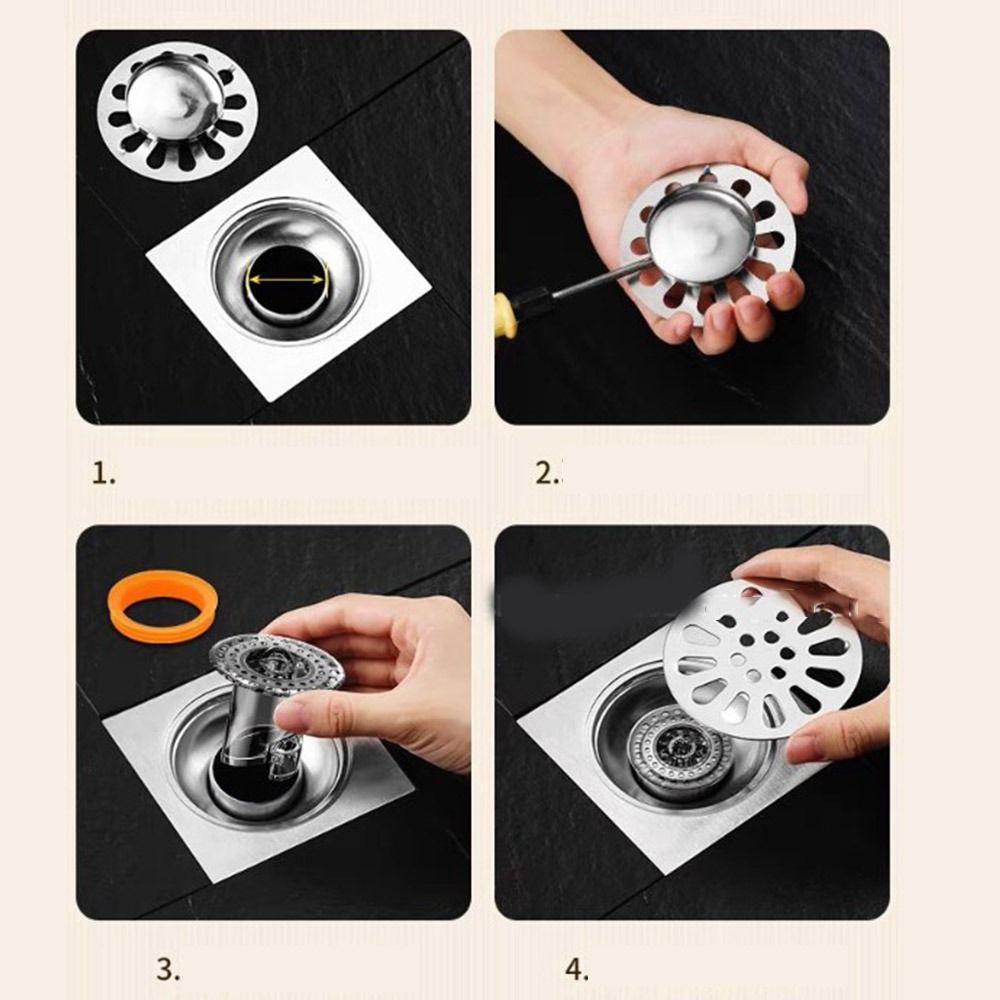 Water Backflow Floor Strainer Plug Shower Drain Cover Anti-odor Floor Drain Core  Hair Filter