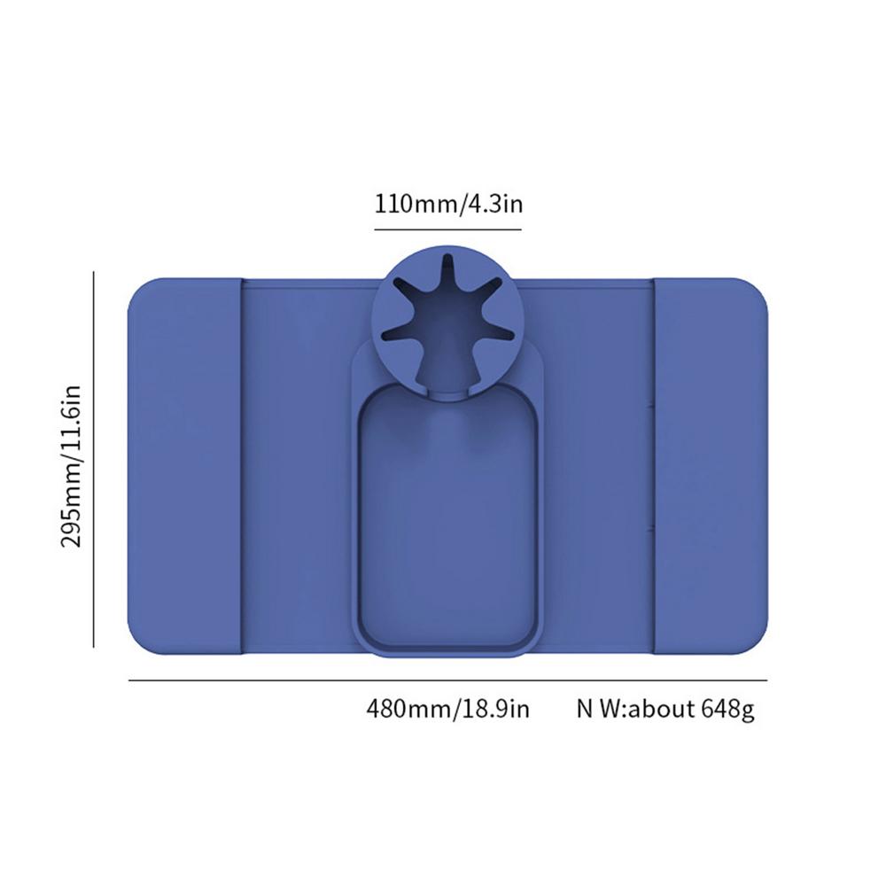

Силиконовый подстаканник для дивана, противоскользящий силиконовый поднос, подставка для дивана с боковым карманом, не допускающая проливания напитков для телефона, кофе и т. д. L