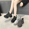 Inner Height Increase Trend Dad Shoes Women 2025 Autumn New Thick-soled High-top Versatile Ins Trendy Casual Shoes Sports Shoes