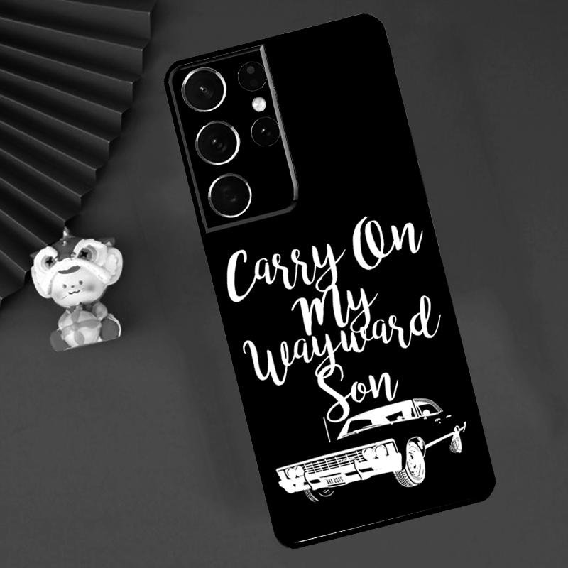 Supernatural CARRY ON WAYWARD SONS Case For Samsung Galaxy S24 S23 S25 S26 Ultra S20 FE S21 S22 Plus S10 S25 FE Cover Funda