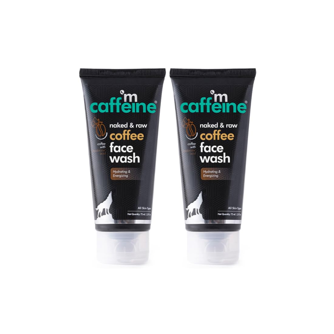 

mCaffeine Tan Removal Coffee Face Wash for Men & Women | Daily Use Cleanser for Oily & Normal Skin 75ml X Pack of 2
