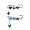 Multi Purpose Devil Eye Safety Pin For Hijab Scarf Coat Decoration Fashion Jewelry Elegant Lapel Pin Accessory