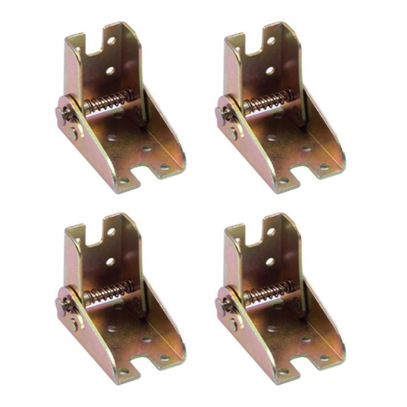 4 Stücke 90 Grad Verriegelung Klappscharnier Selbstsicherndes Scharnier Stuhlbeinhalterung Scharnier Klapptisch Verlängerungshalterung