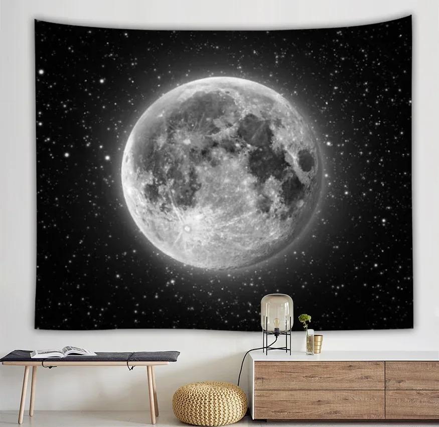 Sea Moon Sunshine Wall Hanging Tapestry Suitable For Bedroom Living Room Bohemian Style Home Aesthetic Room Decoration