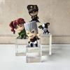 4 Stück/Set Jojo Stardust Crusaders Schulter Schlaffiguren Großer Kopf Chibi Jotaro Kakyoin Polnareff Iggy Anime Gashapon Spielzeug Geschenke