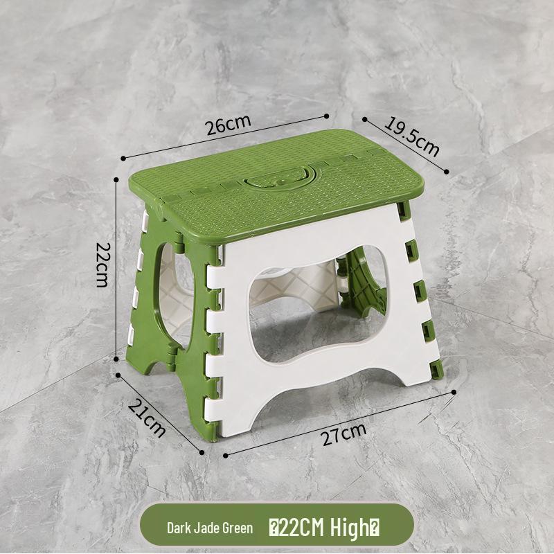 Foldable Thickened Multi-Use Stool: Fishing, Outdoor, Dining, Plastic/High/Low
