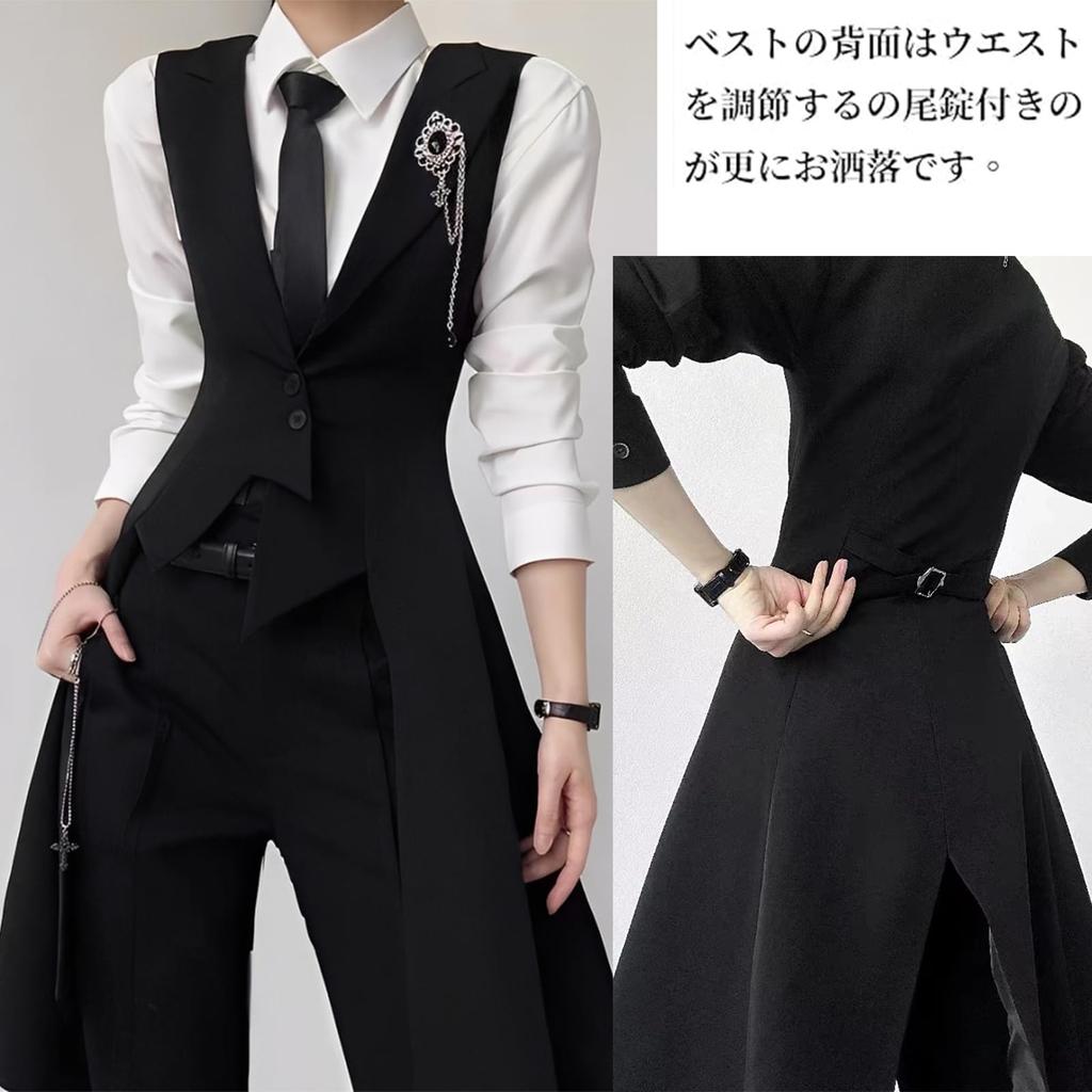 [KALAOK] Butler Cosplay Costume, Uniform, Fancy Dress, Everyday Wear, Cosplay Costume, Young Master, Photoshoot, Stage Costume, Black, XL