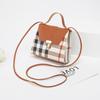 Handheld women's bag Guangzhou women's bag plaid shoulder messenger small bag