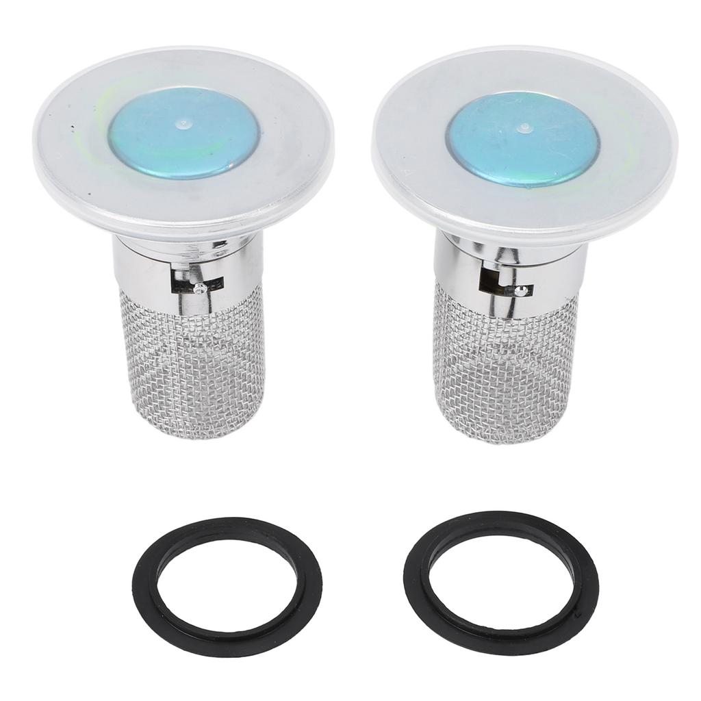 2pcs Stainless Steel Bathtub Plug Bathtub Stopper Bathroom Drain Plug with Rubber Gasket for 34?40mm Sewers