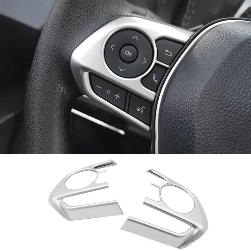 

For Toyota Corolla Avalon Camry RAV4 Harrier Venza Corolla Cross Car Steering Wheel Volume Speaker Button Switch Frame Cover Kit