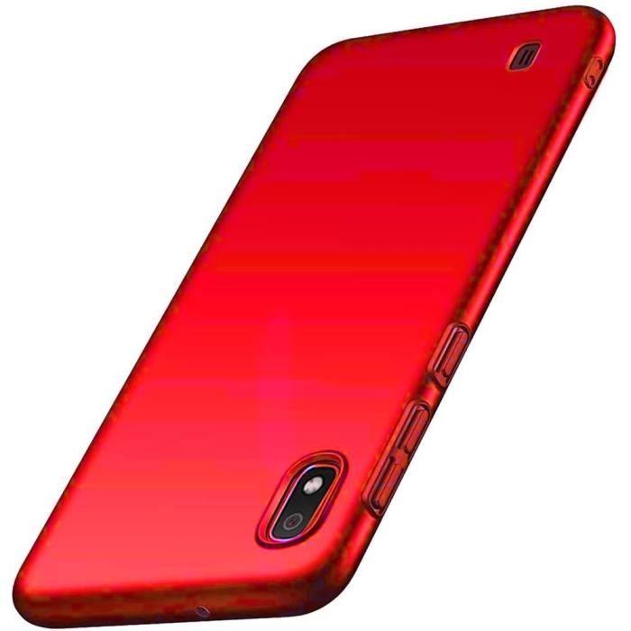 Coque de Protection - PROSHOP - Samsung Galaxy A10 - Silicone Liquide - Rouge - Anti-Chocs