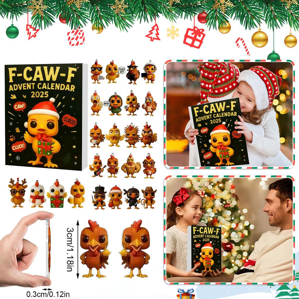 Advent Calendar Contains 24 Gifts, Cute Figures Doll Advent Calendar, Countdown Calendar With Surprise Toys, Collectible Figures Gift For Kids