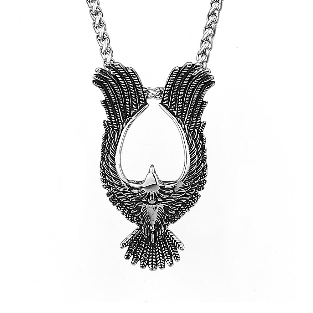 Nordic Vikings Wolf Tooth Pendant Necklace 316L Stainless Steel Hip Hop Rock Fashion Leather Rope Chain Jewelry Gifts