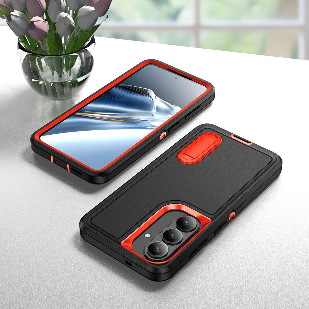 For Samsung Galaxy S26+ Case PC + Silicone + EVA Anti-Drop Kickstand Phone Cover