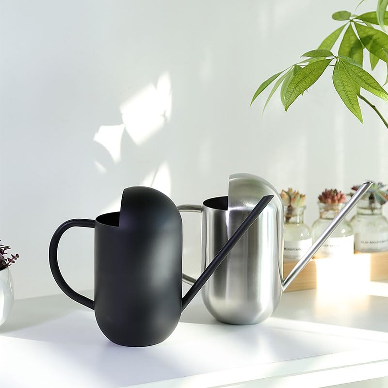 Watering Scandinavian Interior Stainless Indoor Gardening Watering Houseplants Can, 900ml, Style, Decor, Ornament, Sundries, Steel, Stylish, Supplies,