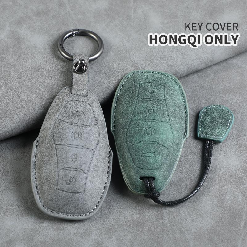 Car Key Cover For FAW Hongqi H5 2025 2025 2025 Hongqi H5 Leather Car Key Case Cover For Hongqi Car Keychain