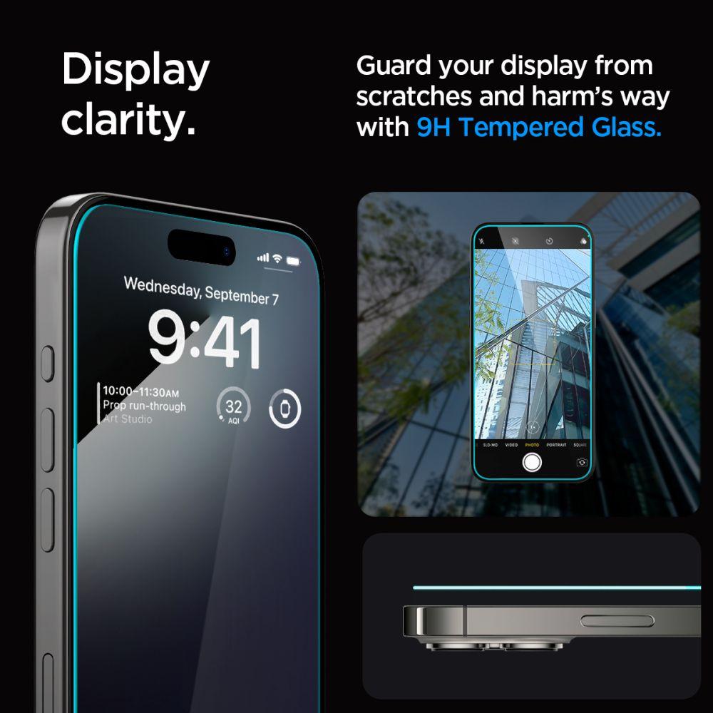 Szkło Hartowane Spigen Glas.tr Ez Fit 2-Pack Iphone 15 Pro Max Clear