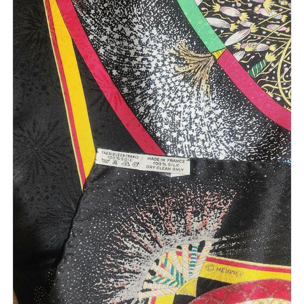 Used Hermes scarf 90cm limited edition "Fire of the Artisans"