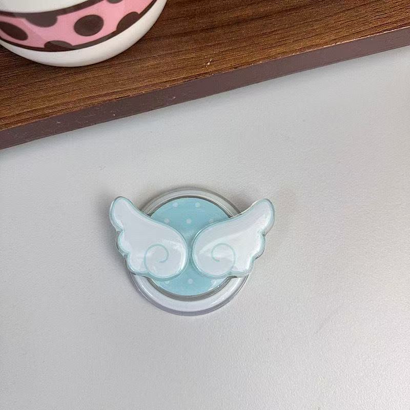 Wing Cartoon For Magsafe Phone Magnetic Griptok Stand For iPhone Funny Foldable Wireless Charging Case Holder