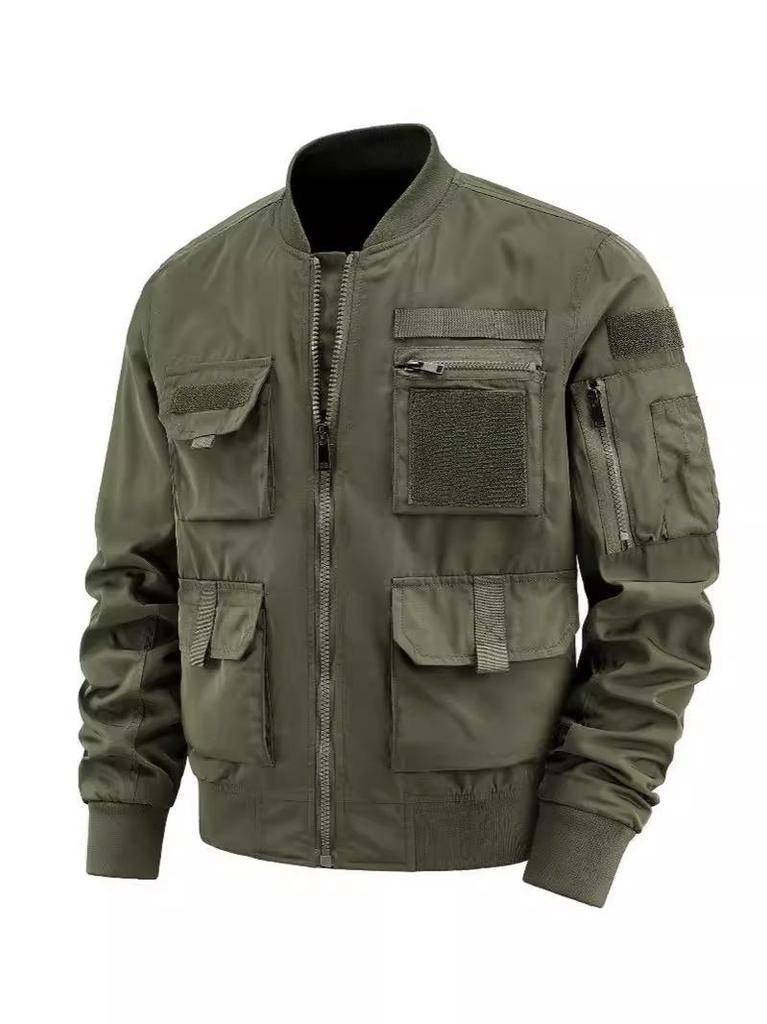 Multi-Pocket Waterproof Mountain-Style Windbreaker for Outdoor Camping