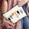 Cartoon Cat, Makeup Bag, Zipper Bag, Storage Bag, Logo Printable, Travel Makeup Bag, Holiday Gift, Lightweight Design, Easy To Store