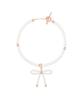 Jestina Mariel Ribbon Pearl Bead Bracelet + Pendant Set (Set-J0-0909)