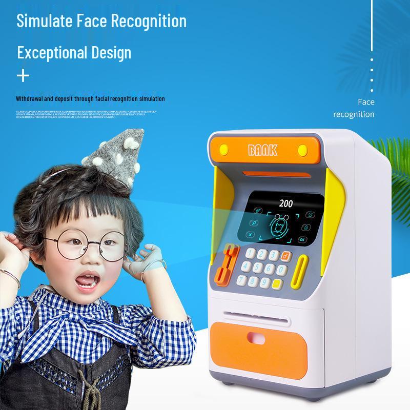 Face Recognition ATM Money Box: Automatic Password Roller Safe Educational Toy