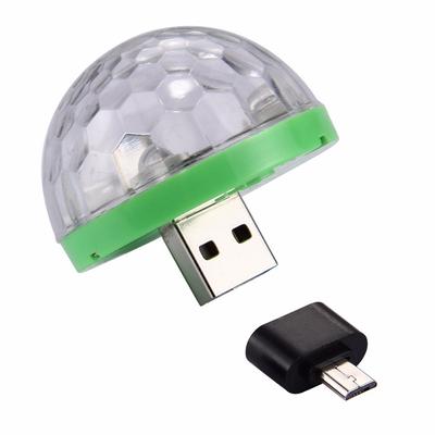 Mini Colorful DJ Laser Light with USB Plug Mobile Phone Magic Light for Stage Bar Decoration