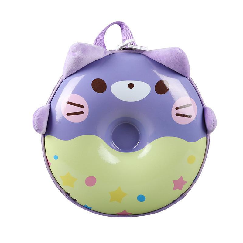New Ins Sweet Donut Kindergarten Backpack Eggshell Personality Casual Children's Bag Girls