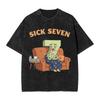 Six Seven Ice Cream Drip Baseball 67 Funny Meme T Shirt Beach Streetwear T Shirts Cotton Hippie Tee Shirt For Men Loose Top Tees