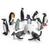 Children'S Simulated Marine Animal Model Mini Igloo Arctic Polar Penguin Set 11-Piece Animal Ornament Toy