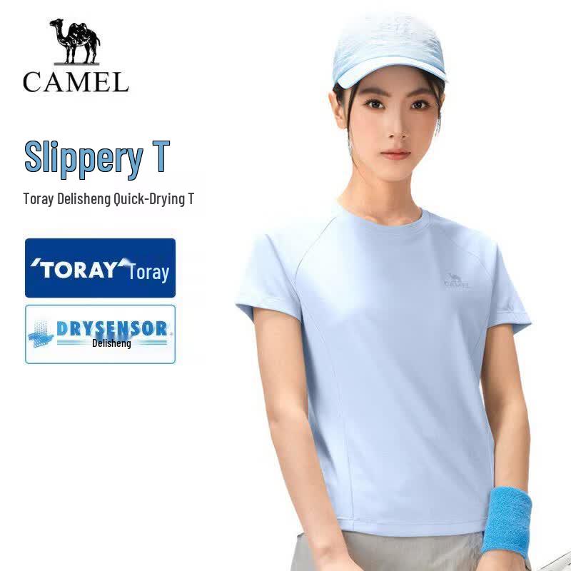 Женская футболка CAMEL с коротким рукавом, быстросохнущая A26BK08090 2XL