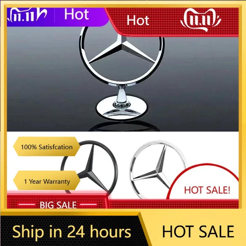 C200 E200 New 2025 For Mercedes Benz Zinc Alloy Car Front Hood Emblem Bonnet Label Badge Decal Sticker For Mercedes Benz W204 W2