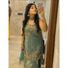Desigenr Bollywood Paksiatni Sharara Suit Indian Party Wear Ethnic Salwar Kameez