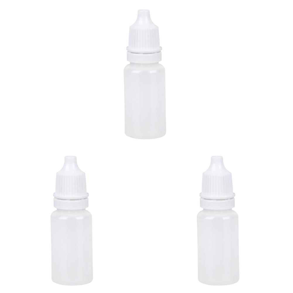 50pcs 5/10/15ml Eye Dropper Bottles Squeezable Eye Drop Bottle Portable Eye Liquid Dropper for Solvents Essence Eye Drops Saline